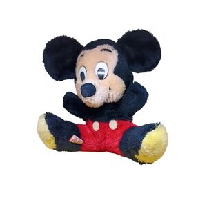 Vintage Eden Mickey‎ Mouse Plush Beanbag Disney Toy Stuffed Animal